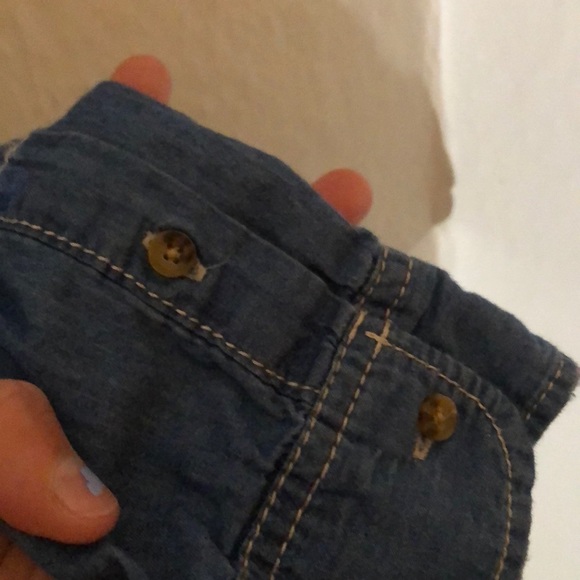 Denim Button Up Blouse - Picture 8 of 11